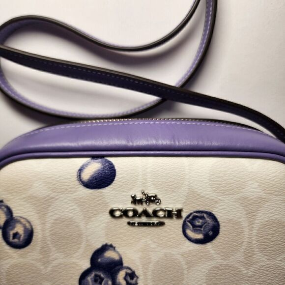 NWT Coach CR176 Mini Jamie Camera Bag With Blueberry Print - Picture 6 of 6